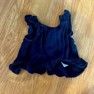 Girls size 3 vignette tank shirt with button back